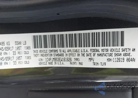 2014 Jeep Cherokee Trailhawk from USA, damaged, VIN 1C4PJMBS3EW161626